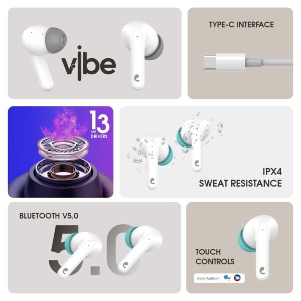 Candytech Vibe TWS with 13mm Dynamic Sound Driver - Image 3